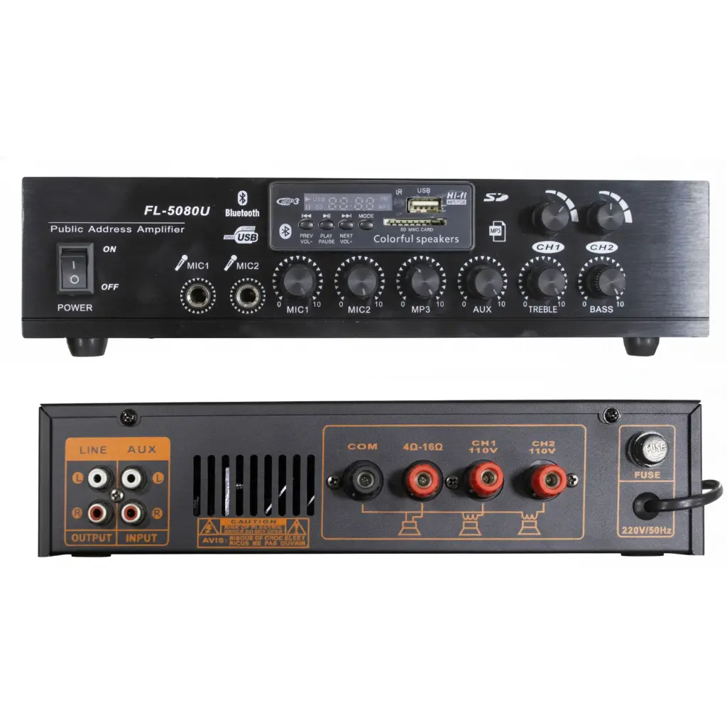 مضخم صوت إذاعي ومهني 80 واط